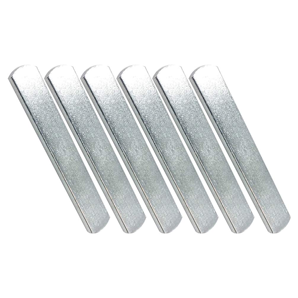 CLISPEED 6-Piece Stainless Steel Weight Plates for Weighted Vest Strength Training & Fitness Workouts (Silver) - Perfect for Home Gym, CrossFit, and Strength Conditioning