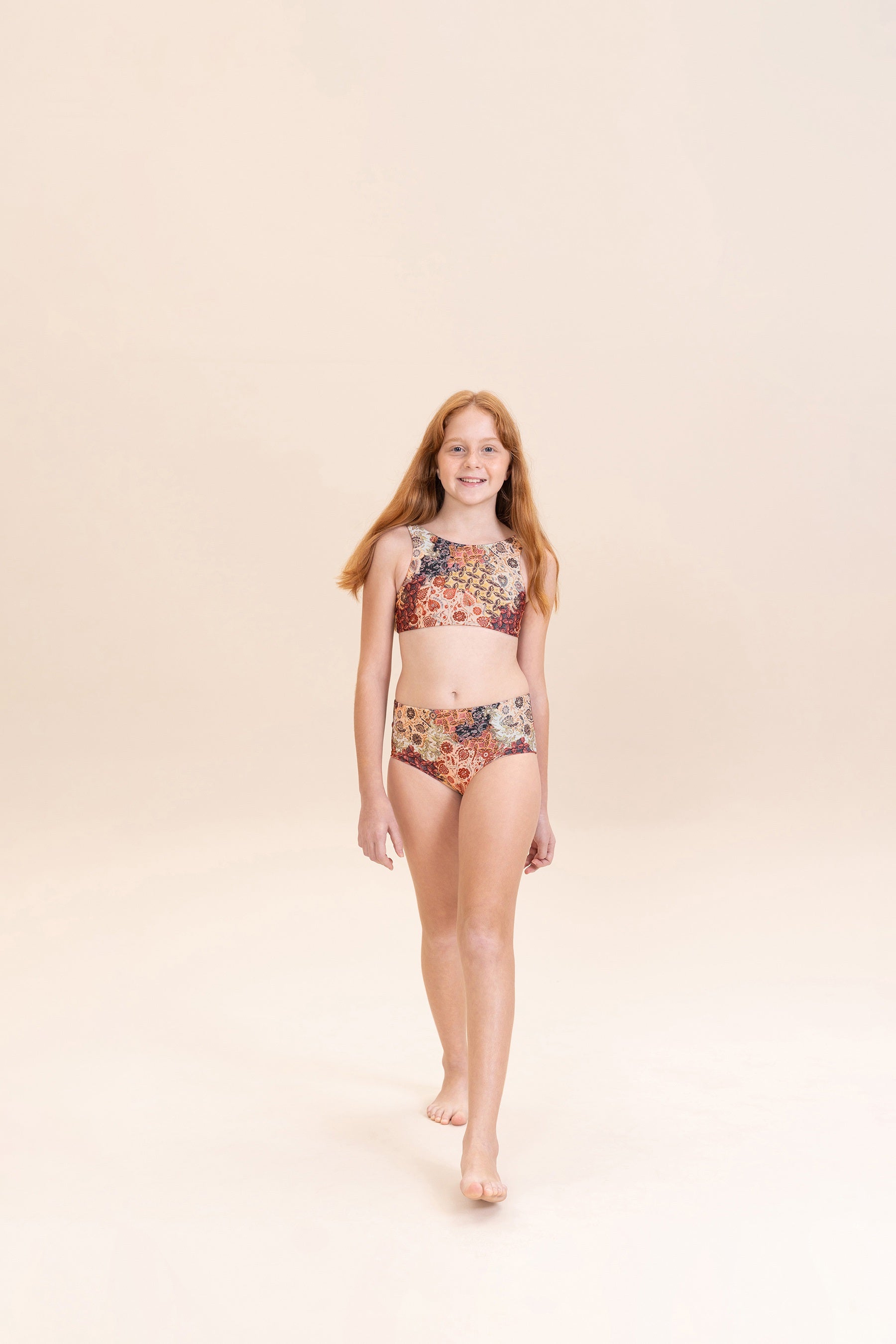 Boho Bloom Kids Bikini Set - Cute Floral Print Two-Piece Swimsuit for Girls, Toddler & Baby - Perfect for Beach, Pool & Summer Vacations