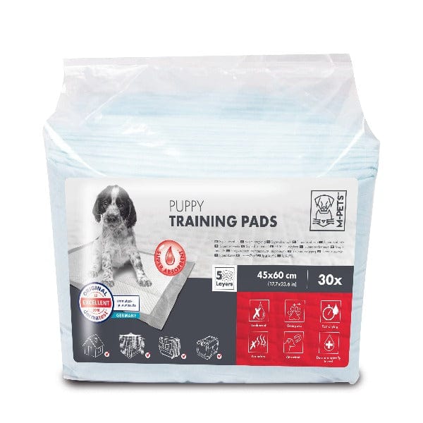 Premium M PETS Puppy Training Pads - 45x60cm Large Absorbent Dog Pee Pads for Housebreaking, Potty Training & Puppy Care | Ideal for Indoor Use, Crate Training & Senior Dogs