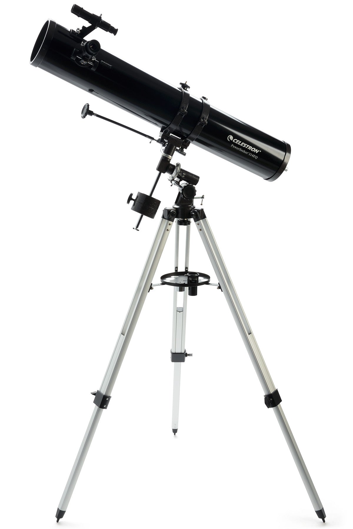 PowerSeeker 114EQ Telescope - Professional Astronomical Telescope for Beginners & Adults, 114mm Aperture & EQ Mount for Stargazing, Moon & Planet Observation - Perfect for Backyard Astronomy & Outdoor Adventures