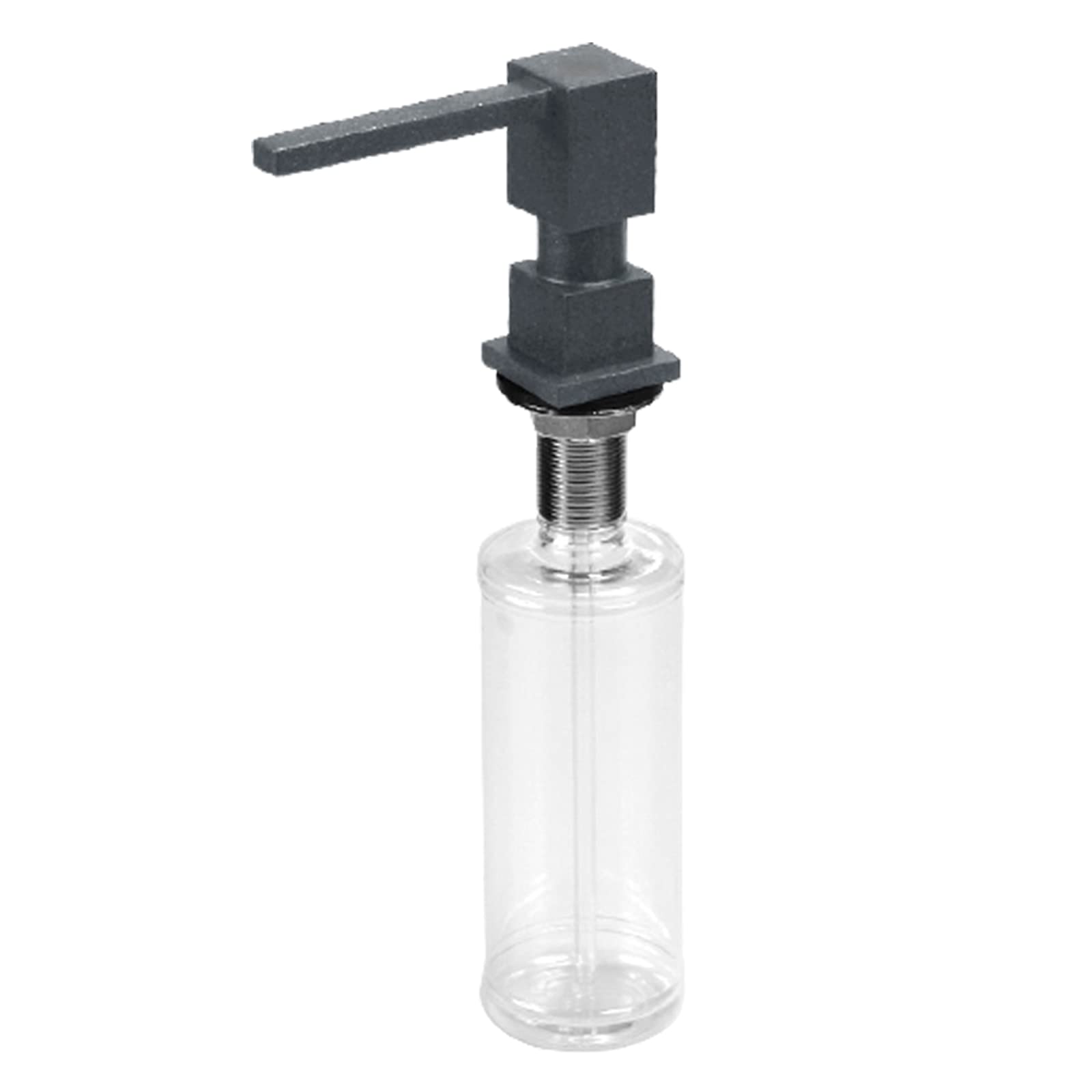 GYAM Quartz Sandblasting Soap Dispenser for Kitchen & Bathroom - 300ml PET Bottle with Built-in Pump - Elegant Sink Lotion Dispenser for Hand Wash, Dish Soap & Shampoo | Perfect for Modern Homes, Restaurants & Hotels