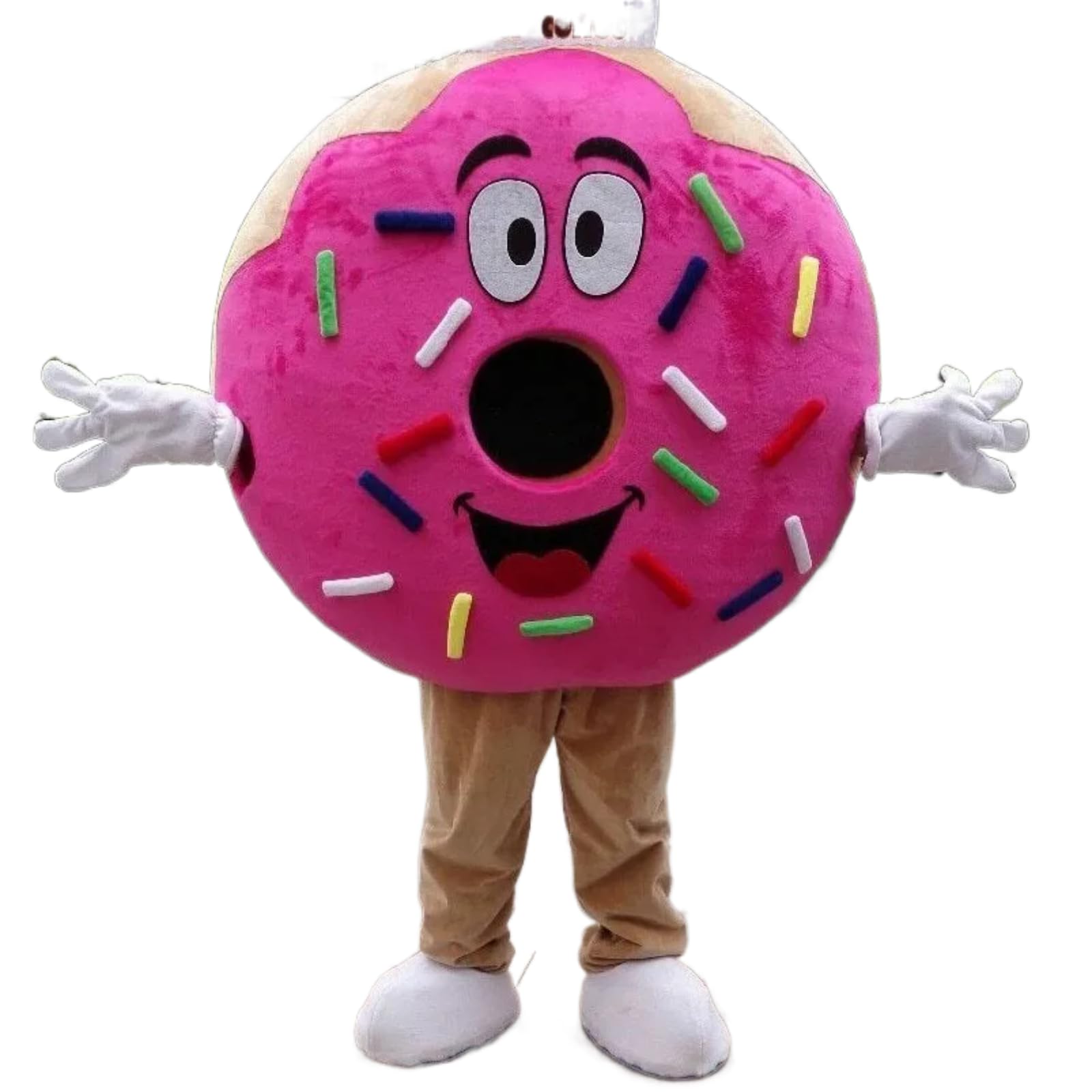 Halloween Donut Mascot Costume - Cartoon Plush Anime Character Outfit for Christmas Carnival, Adult Birthday Parties & Cosplay | Fun Costume for Halloween Events, Theme Parties & Cosplay Conventions