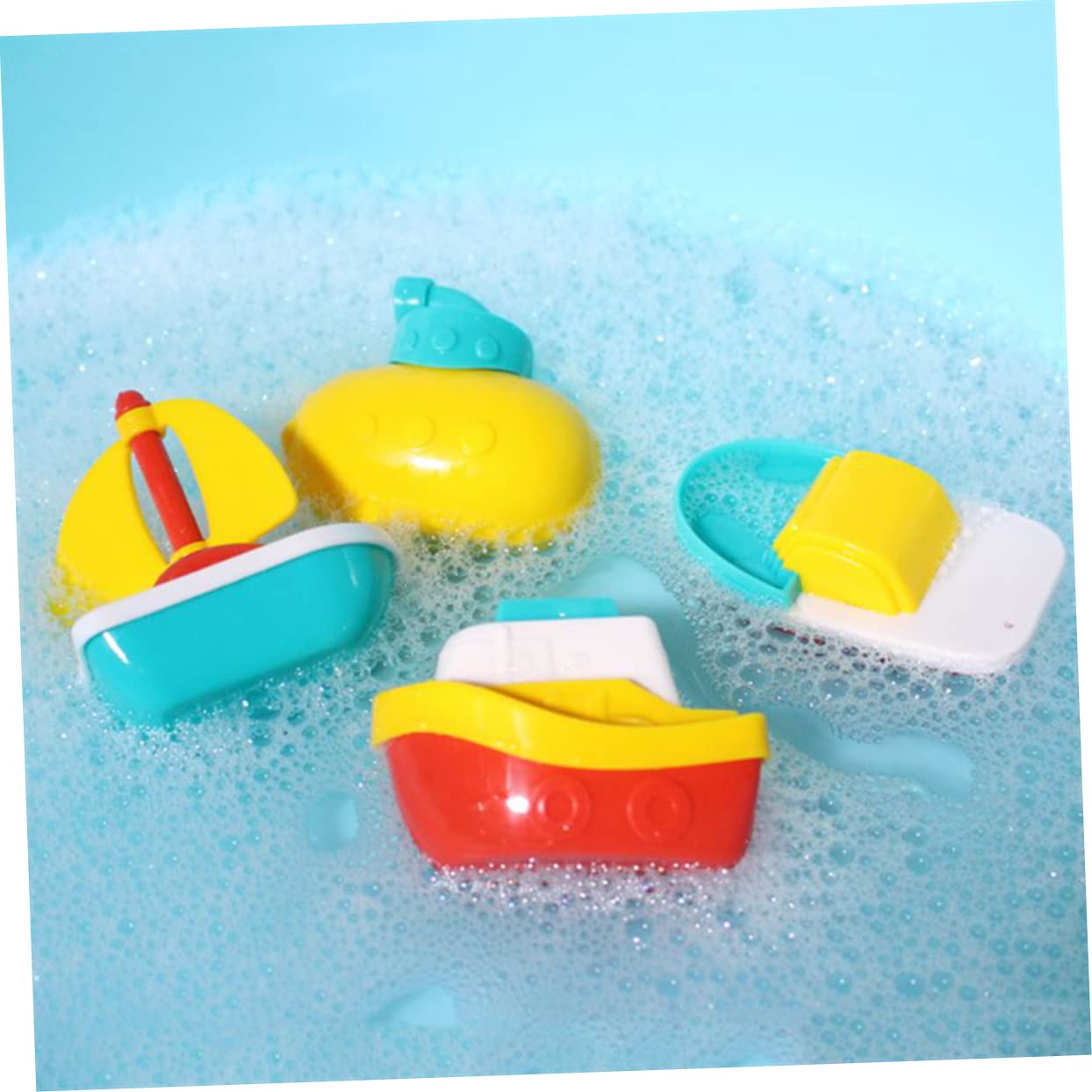 Vaguelly 8-Piece Bath Toy Set for Toddlers - Fun Animal Shaped Bathtub Toys for Kids, Waterproof Bathroom Playtime for Boys & Girls - Perfect for Baby Shower Gifts & Sensory Play in Tub