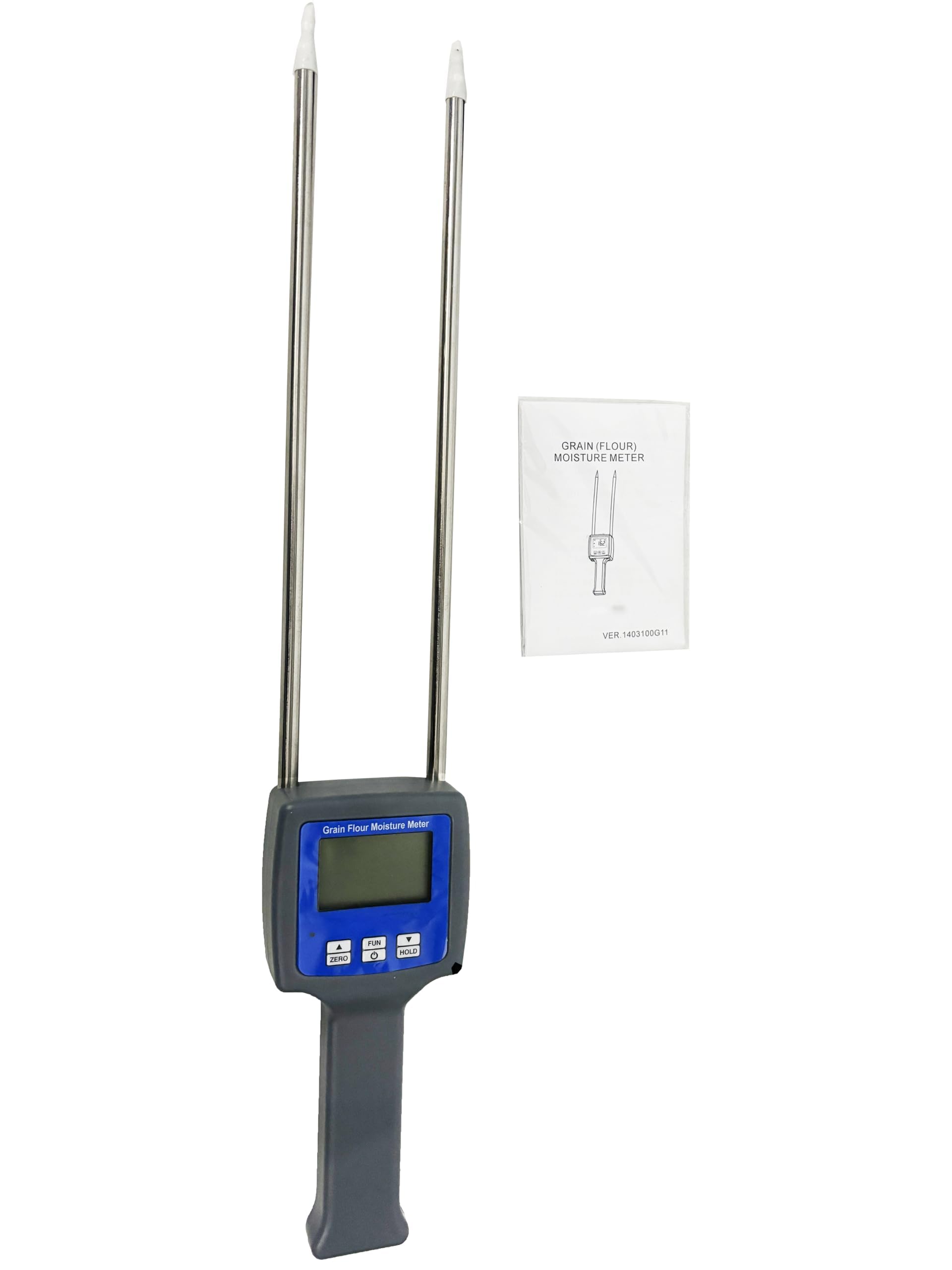Digital Grain Moisture Meter - Precise Flour Moisture Tester for Corn, Wheat, Rice, Beans & More (6-30% Range, ±0.5% Accuracy) | Essential Tool for Bakers, Farmers & Food Quality Control