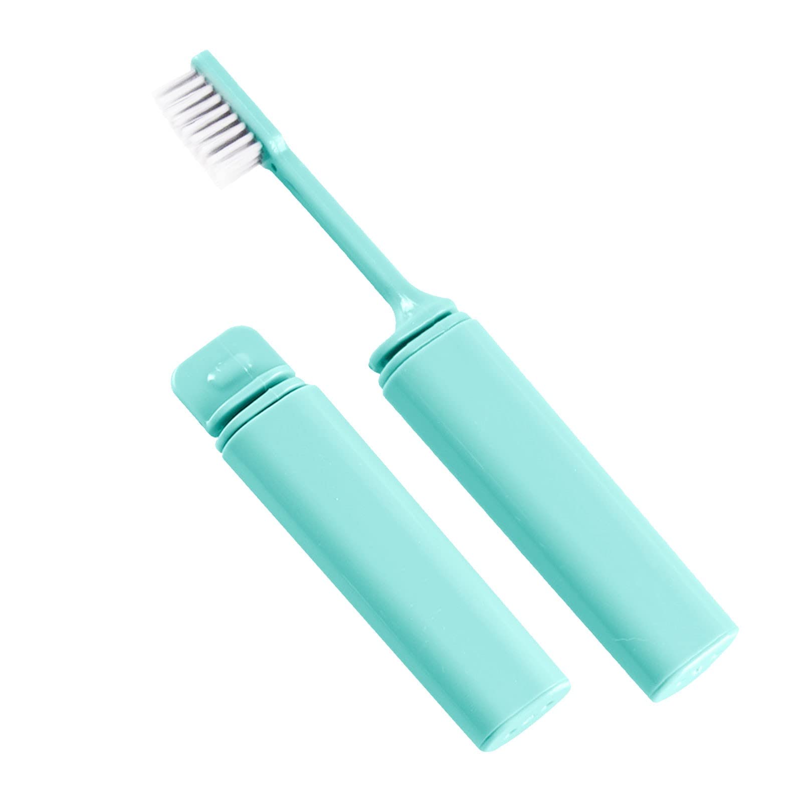Soft Bristle Travel Toothbrush with Case - Foldable Wooden Toothbrush for Camping, School & On-the-Go | Compact & Hygienic Travel Essential