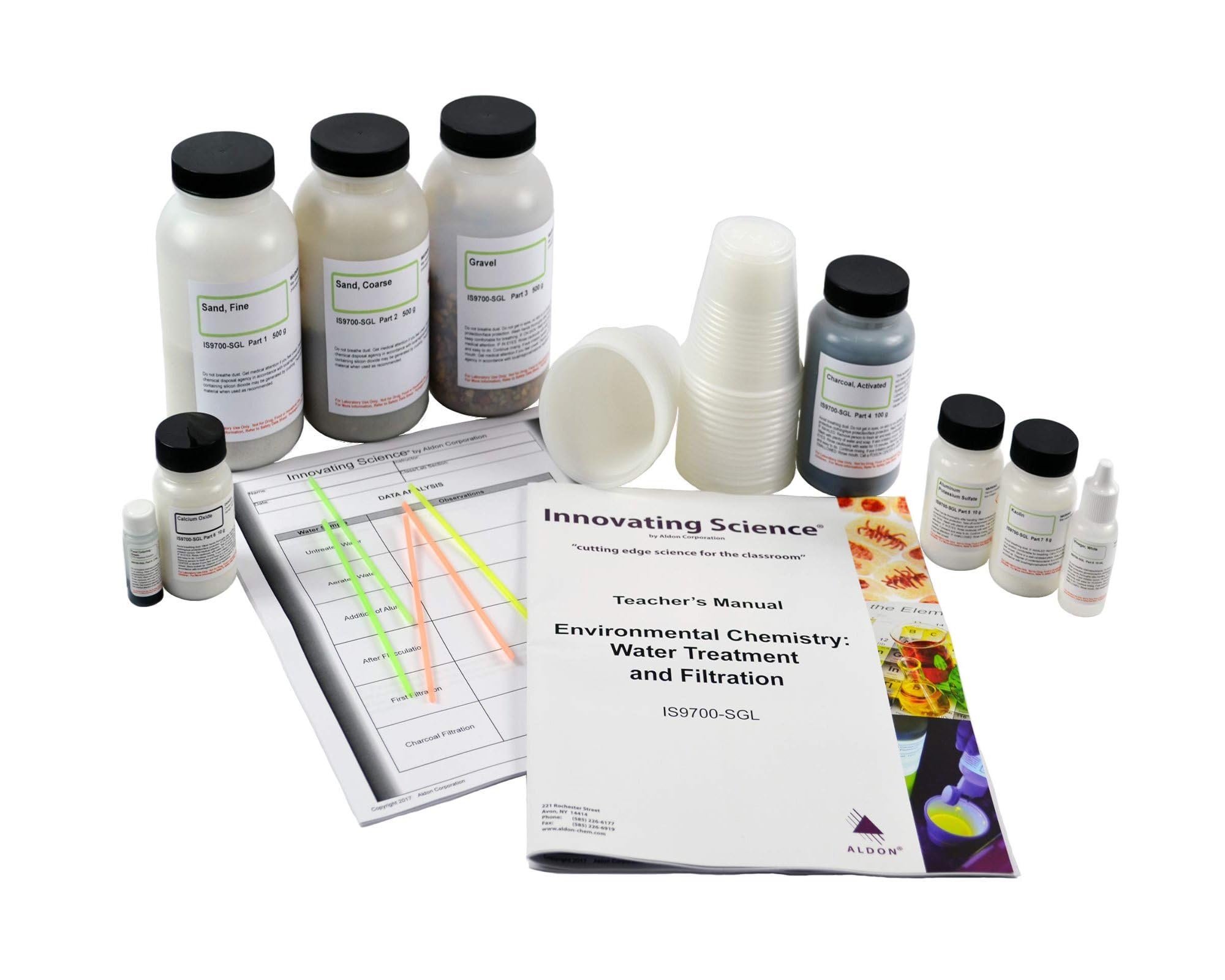Innovating Science Water Treatment and Filtration Kit - STEM Educational Lab Equipment for Clean Water Experiments | Perfect for Classroom, Homeschool & Science Fair Projects
