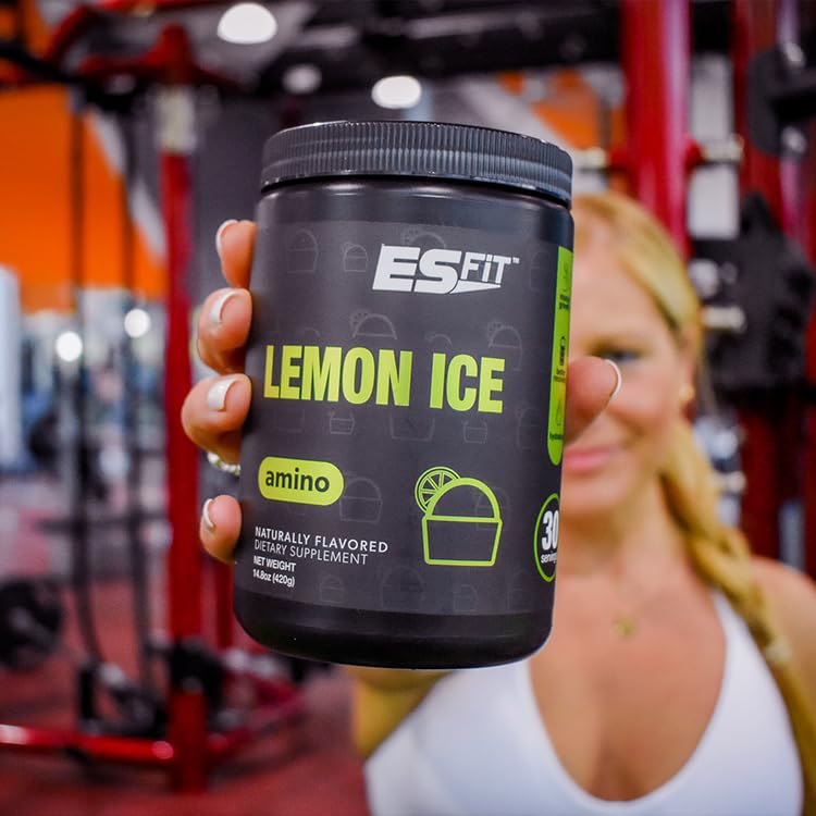 Premium BCAA Amino Acid Powder 2:1:1 Ratio - Pre & Post Workout Supplement with Electrolytes - Lab Tested & Certified - Lemon Ice Flavor - 30 Servings - Ideal for Muscle Recovery & Gym Performance