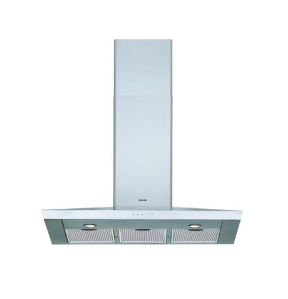 Brandt 90cm Stainless Steel Decorative Range Hood AD658XC1 - Modern Kitchen Ventilation for Smoke & Odor Removal