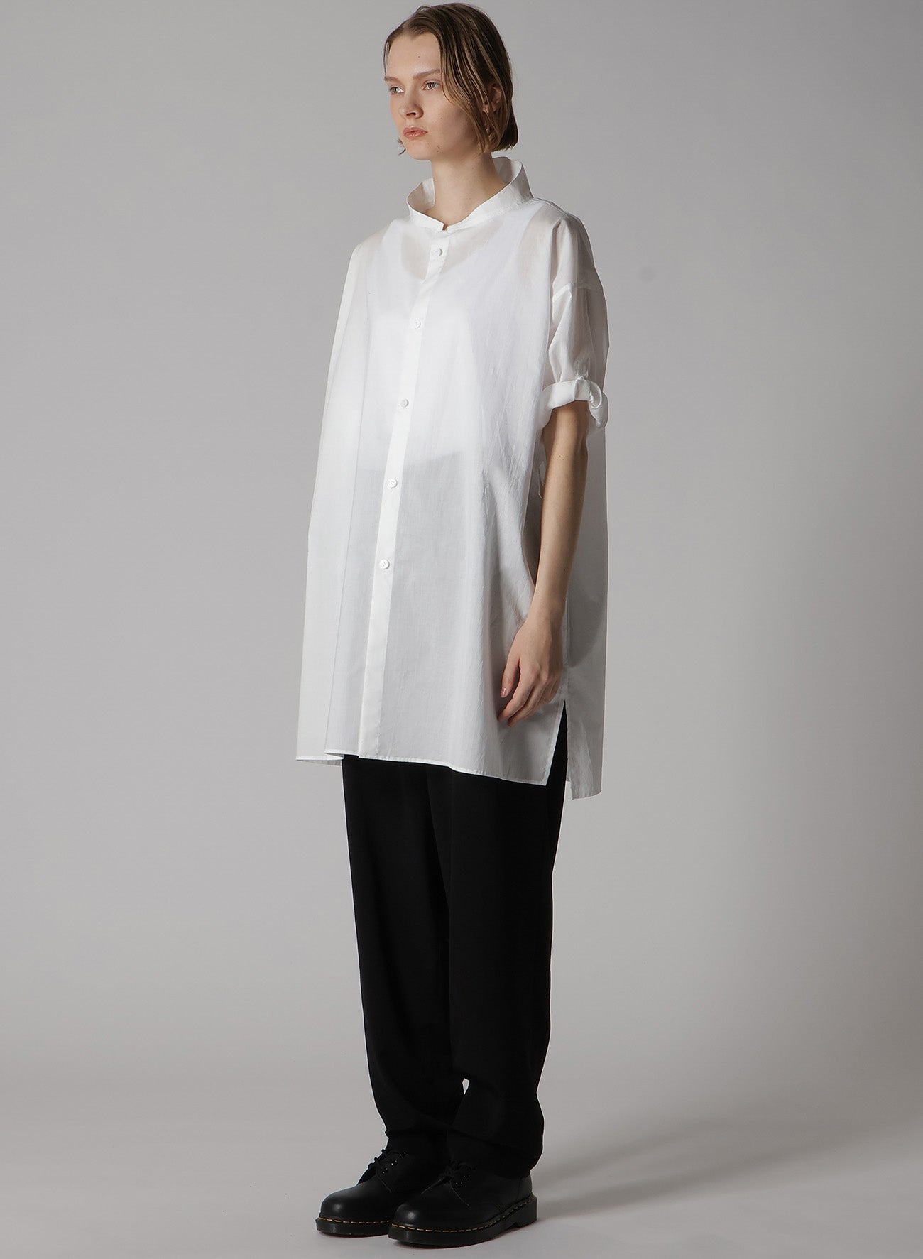 Soft Cotton Lawn Half Sleeve Blouse for Women - Breathable Rolled Up Casual Top for Summer Outfits, Office Wear & Date Nights