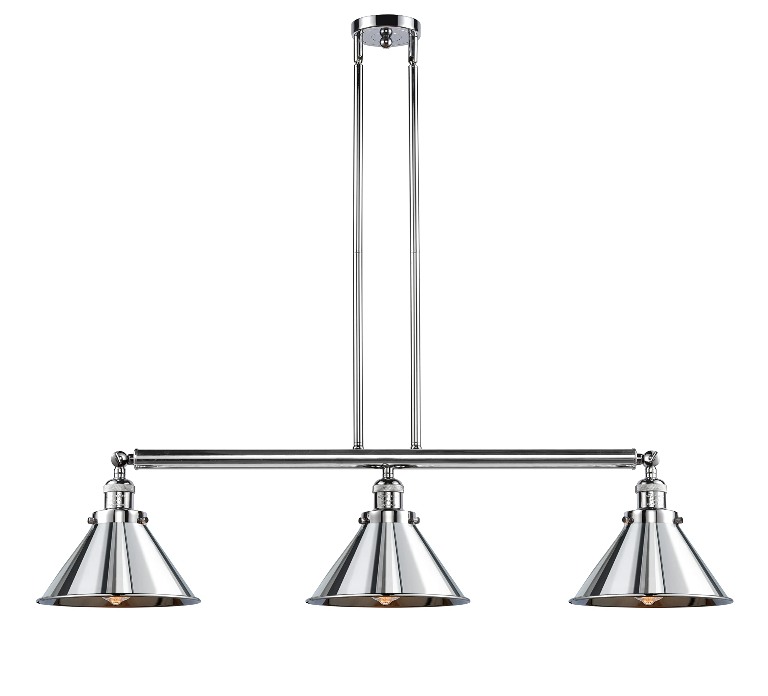 Franklin Restoration Collection 6-Inch Silver LED Island Pendant Light - 213-PC-M10-PC-LED - Modern Kitchen Lighting for Dining Room & Bar Counter