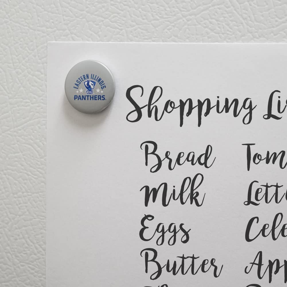 Eastern Illinois University Panthers Kitchen Refrigerator Locker Button Magnet - Decorative Fridge Magnet for College Dorm, Office, Home & Gifts - Show Your School Spirit with EIU Panthers Memorabilia