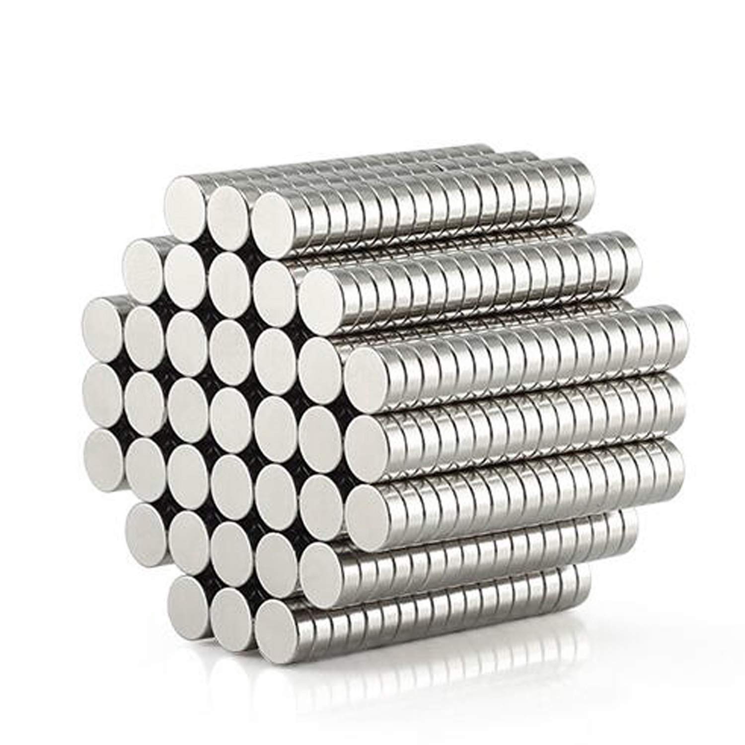 300 Pcs Small Multi-Use Refrigerator Magnets (2mm x 1mm) - Strong Mini Magnets for Office, Science Projects, DIY Crafts, Whiteboard & Home Organization - Perfect for Fridge Notes, School Projects & Art Displays