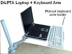 Adjustable Rolling Laptop Stand Desk - 24
