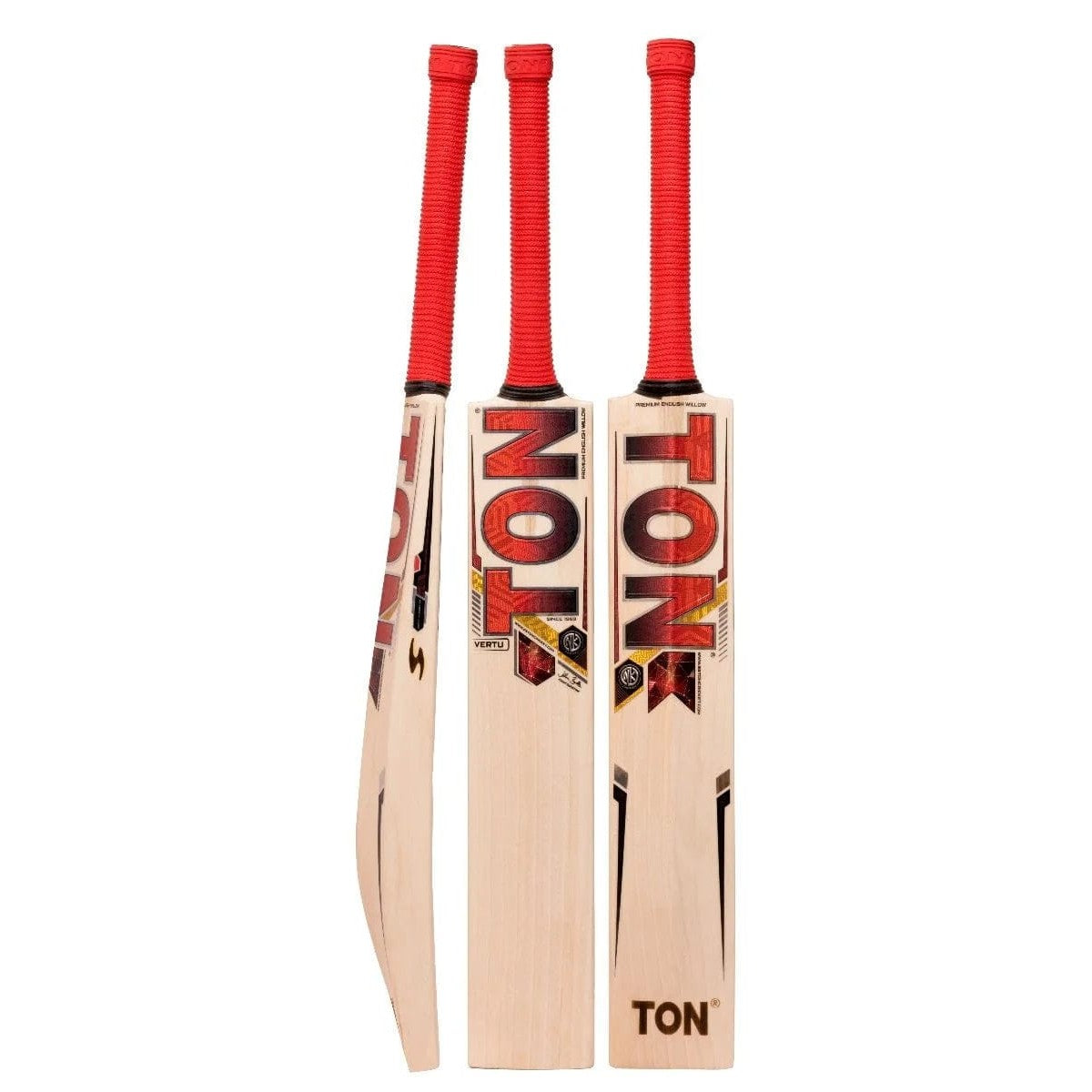 Premium SS Ton Vertu Adult Cricket Bat - High Performance for Professional & Recreational Play - Perfect for Matches, Training & Backyard Games