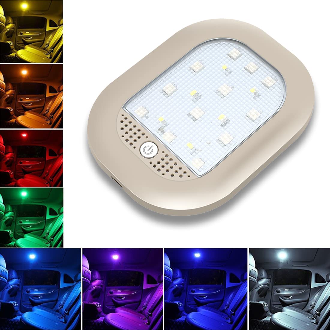8-Color LED Car Interior Lights - Music Sync & Sound-Activated for Car Decoration & Atmosphere
