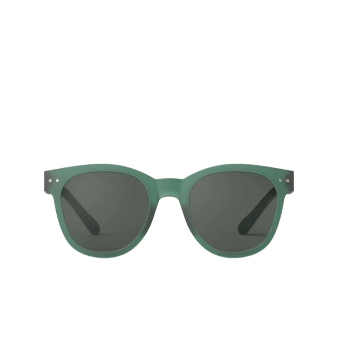 #N Sunglasses - Green Crystal Polarized UV Protection - Stylish Sunglasses for Men & Women - Perfect for Driving, Beach, and Outdoor Activities