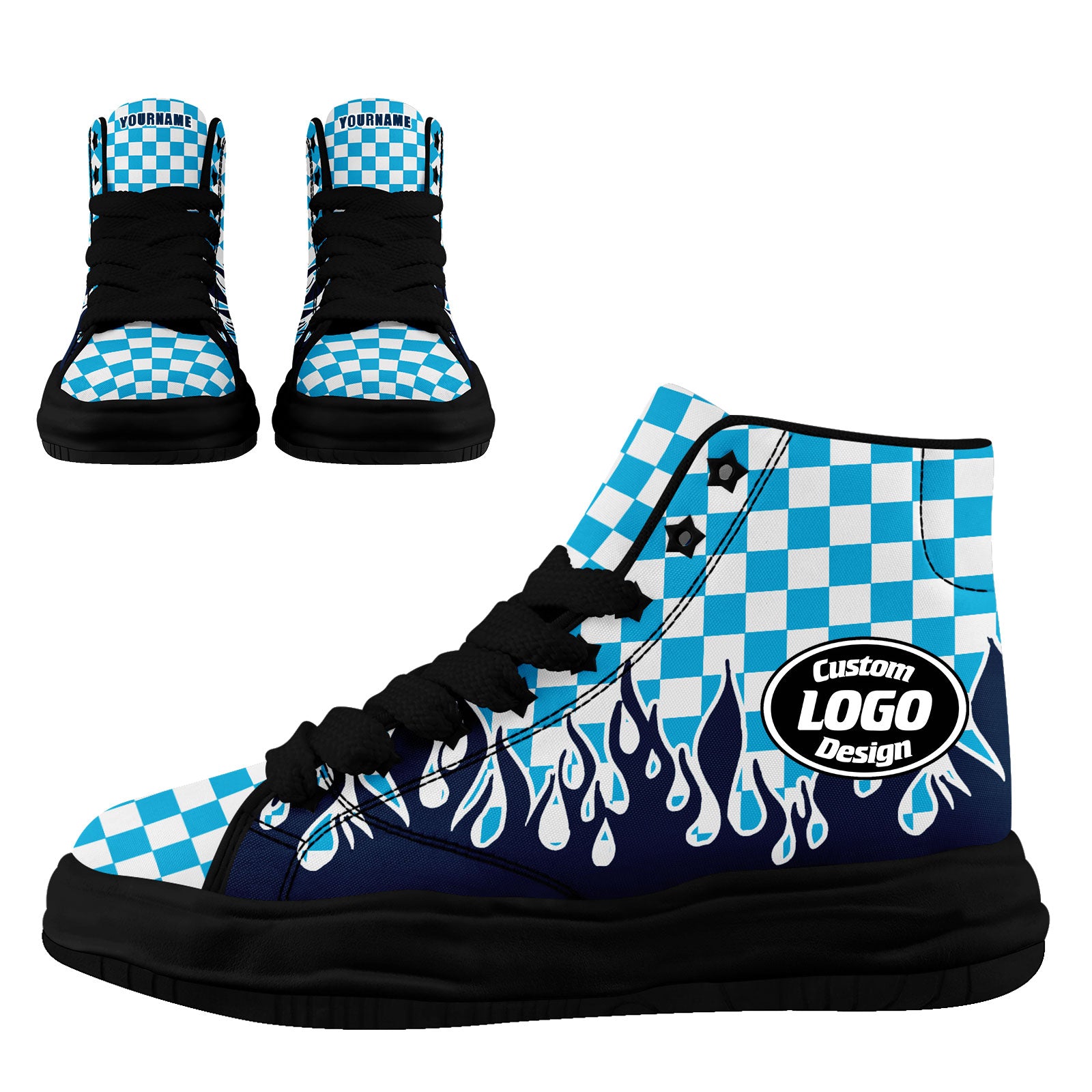 Custom Blue & White Tennessee Firesoul Shoes - Personalized Sneakers for Men & Women | Breathable Comfort for Running, Gym & Casual Wear (Style FN039 D020272, Size 32)