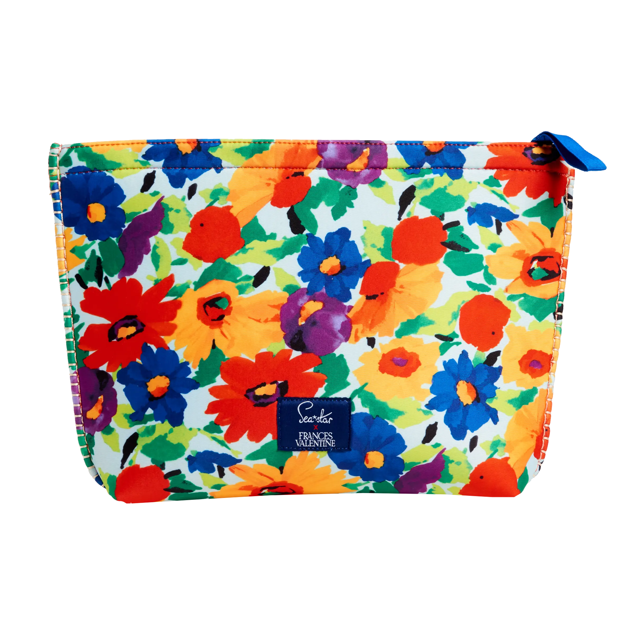 Frances Valentine Floral Explosion Large Skipper Pouch - Stylish Crossbody Bag for Women, Perfect for Everyday Use, Travel & Shopping