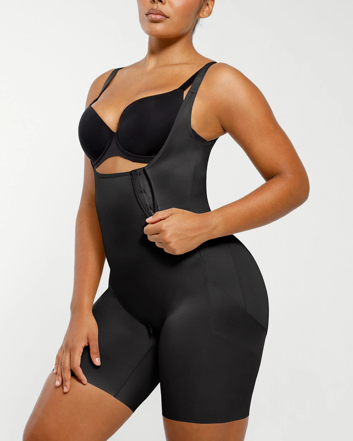 AirSlim® Open Bust Butt Lifting Full Bodysuit Shapewear - Tummy Control Waist Trainer for Women | Perfect for Wedding, Party & Everyday Wear