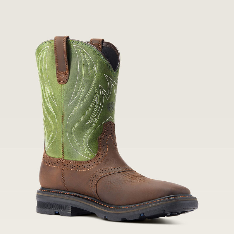 Sierra Shock Shield Work Boots for Men - Waterproof Steel Toe Safety Shoes with Slip Resistance - Ideal for Construction, Warehouse & Outdoor Work