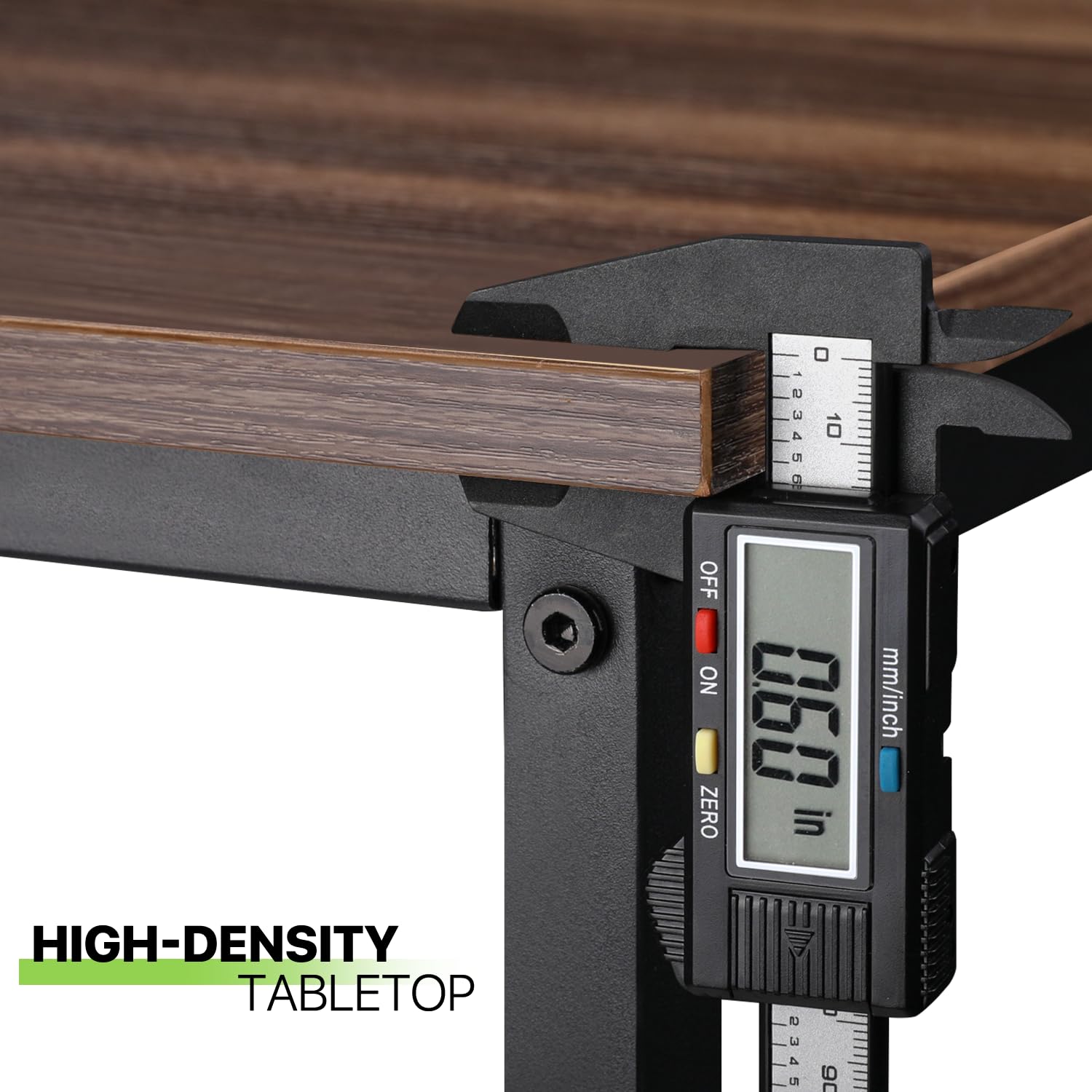 Magshion 55-Inch Home Office Computer Desk with Storage Bag - Modern Simple Laptop Study Writing Table in Brown - Perfect for Small Spaces, Dorm Rooms & Home Office Workstations