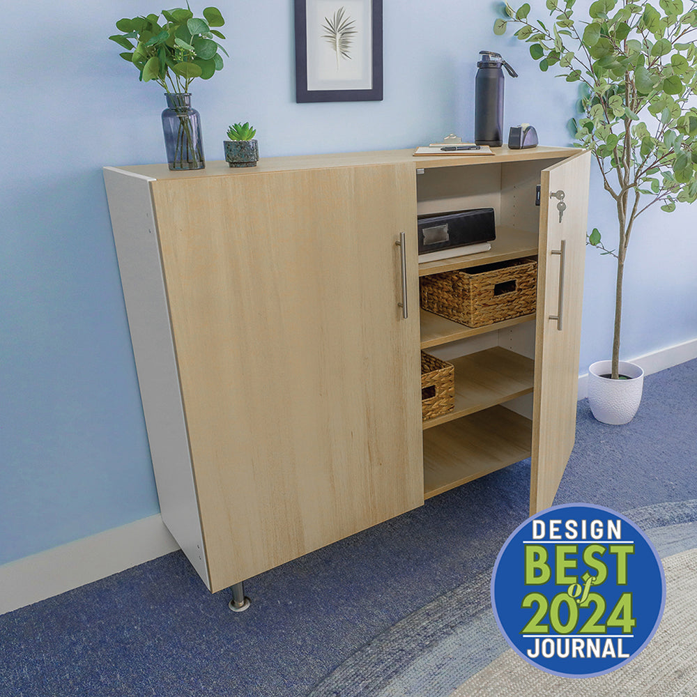 Lockable Wall Cabinet with Key - Secure Storage for Bathroom, Kitchen & Garage - Elevated Design for Easy Access & Organization