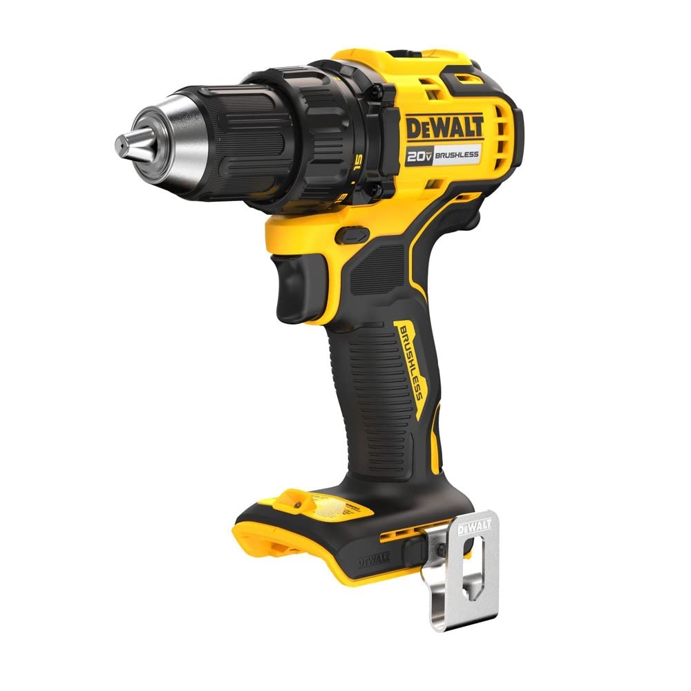 DEWALT DCD793B 20V MAX Brushless 1/2 Inch Cordless Compact Drill Driver (Tool Only) - Perfect for DIY Projects, Home Repairs & Professional Construction Work