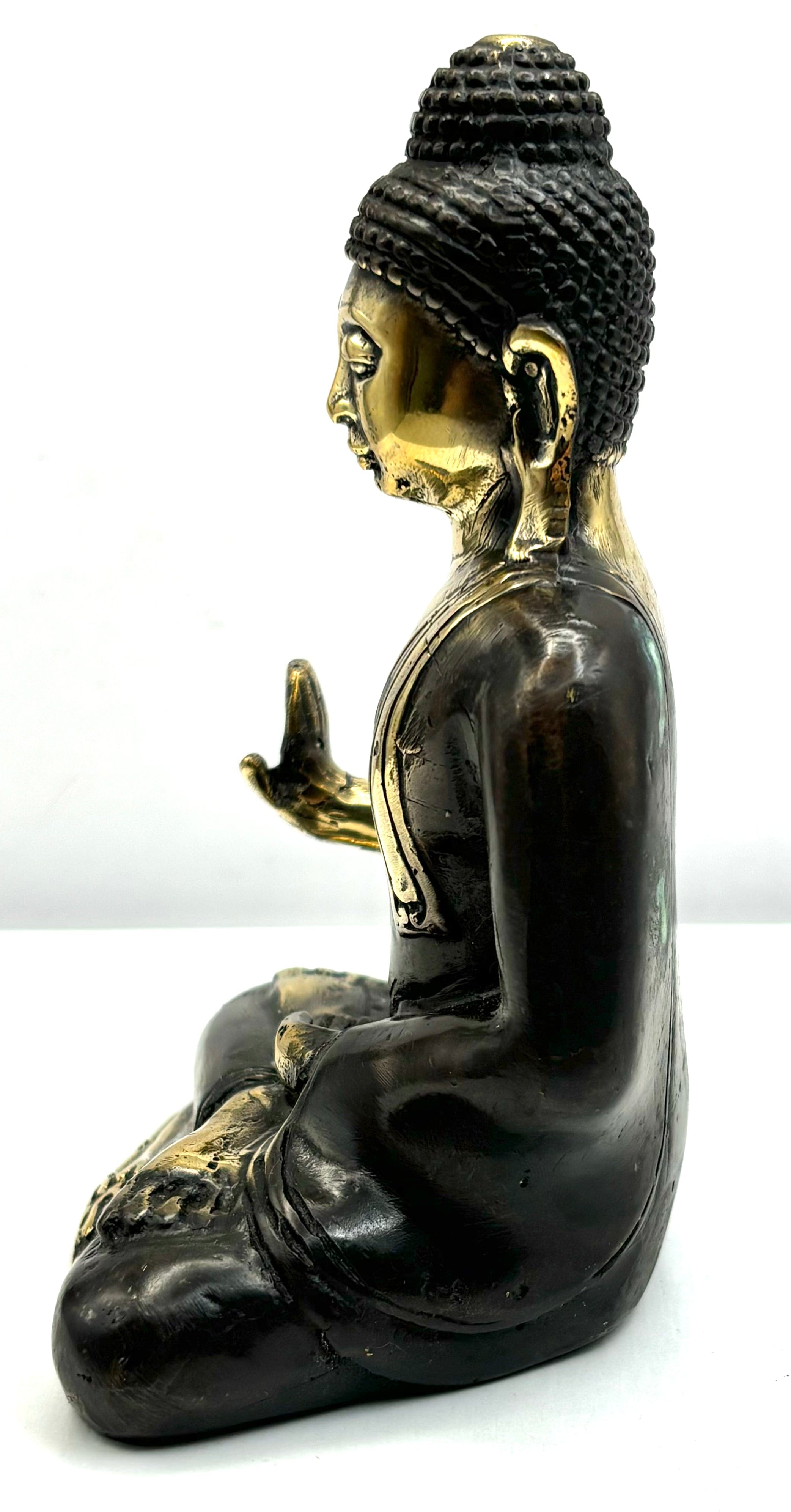 Handcrafted Bronze Meditation Buddha Statue - Serene Buddha Sculpture for Home Decor, Yoga Studio & Zen Garden