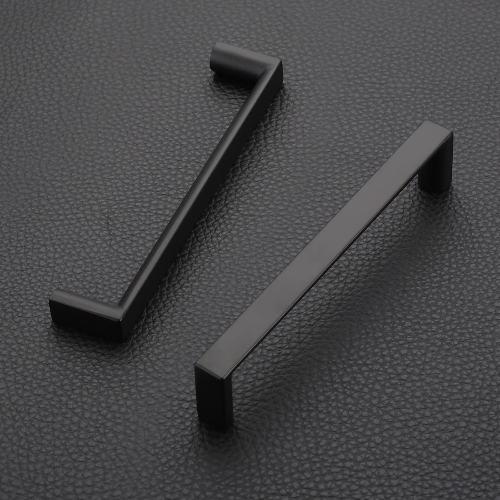 10 Pack 5 Inch (128mm) Matte Black Cabinet Handles - Heavy Duty Kitchen Cabinet Pulls & Drawer Handles for Dresser, Cupboard, Wardrobe - Perfect for Home, Office & Commercial Use