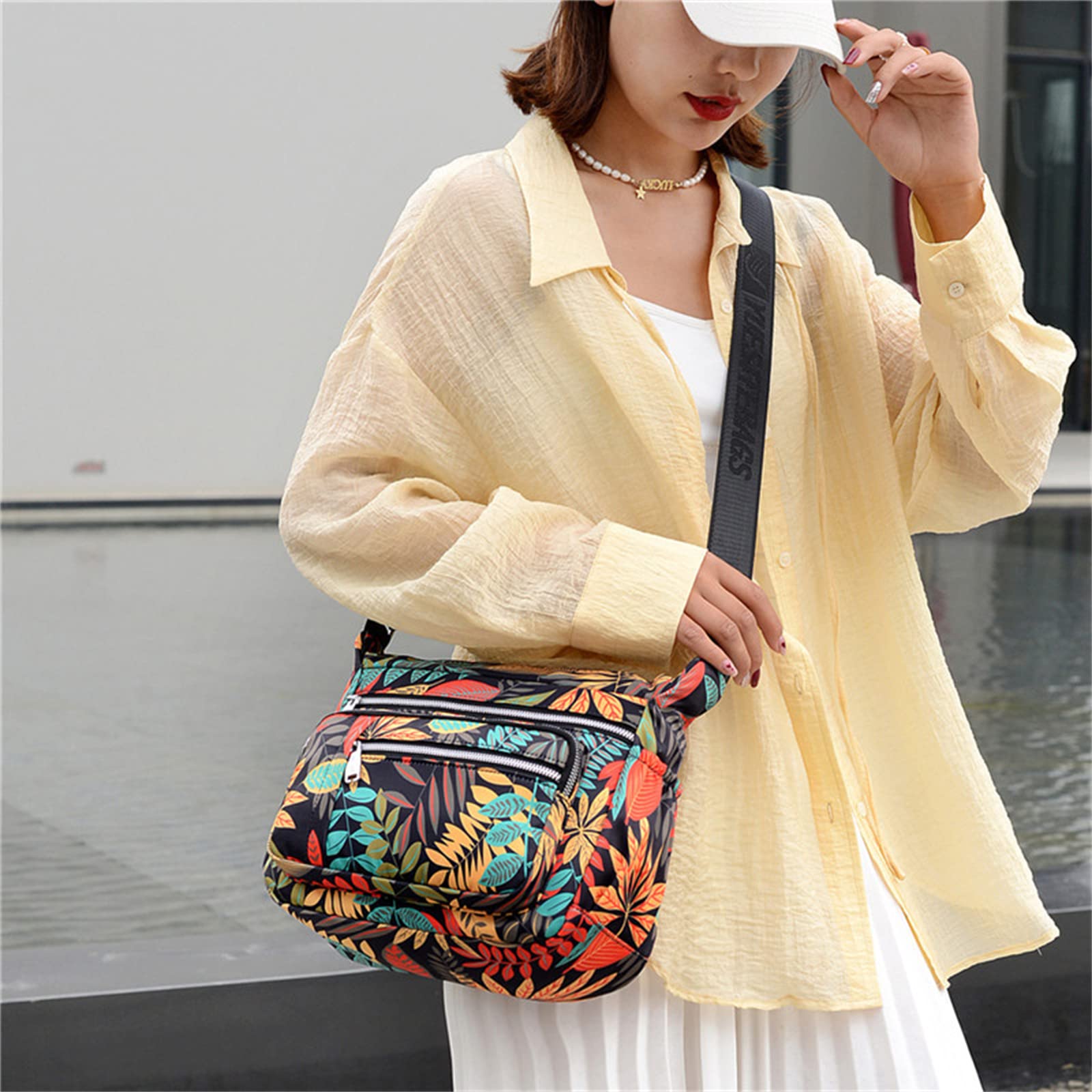 Stylish Women's Messenger Bag - Crossbody Purse with Multiple Pockets for Work, Travel & Everyday Use | Fashionable Ladies Handbags & Shoulder Bags