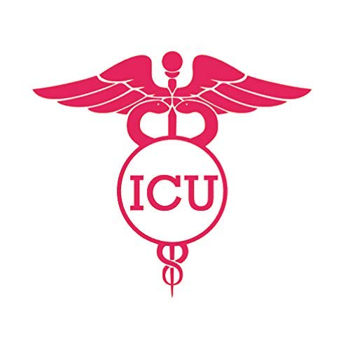 Custom ICU Nurse Vinyl Decal - Caduceus Medical Bumper Sticker for Nurses, Perfect for Tumblers, Laptops & Car Windows - RN CNA LPN Decal - Style Two - Great for Hospital Workers, Nursing Students & Healthcare Professionals