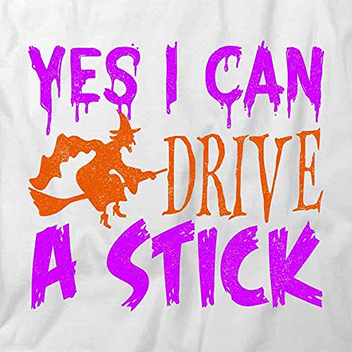 Drive Stick Shift T-Shirt for Men & Women | Funny Graphic Printed Tee | White Cotton Short Sleeve Shirt | Perfect for Car Enthusiasts & Manual Transmission Lovers