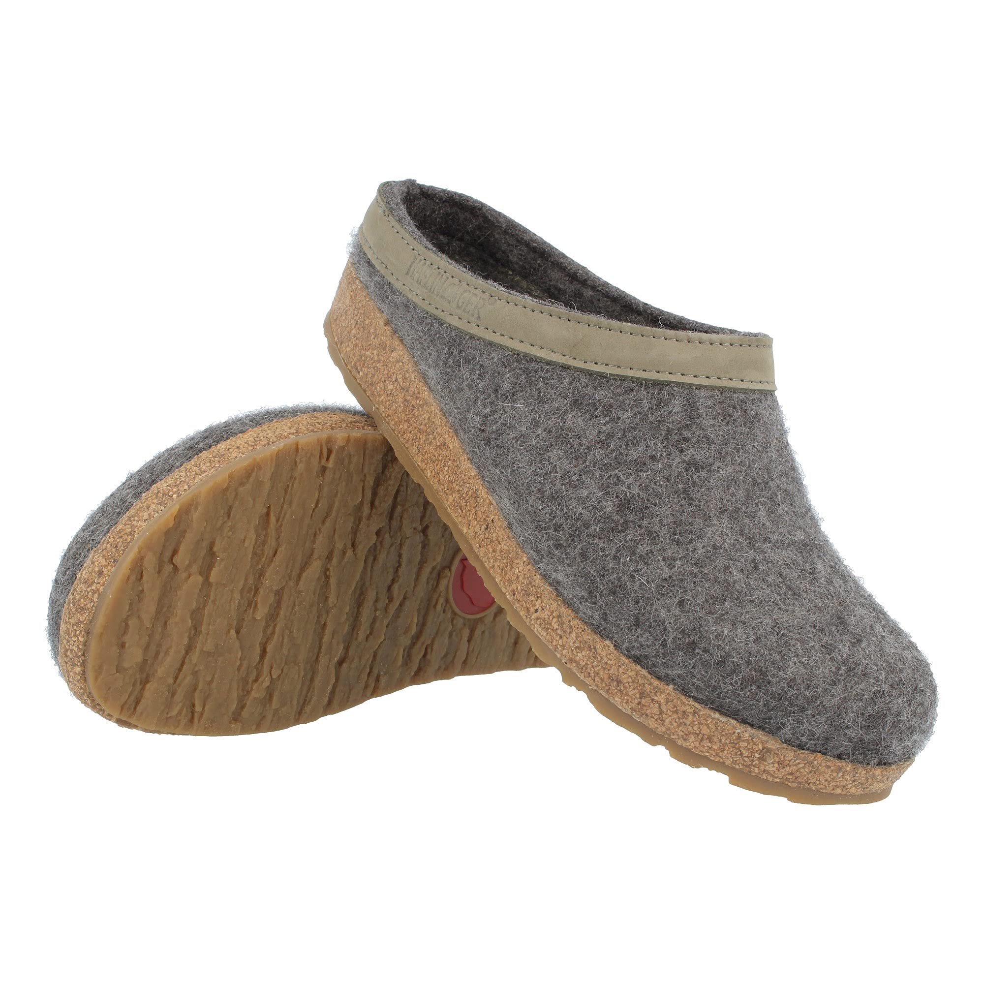 HAFLINGER Boys' Soft Wool Low-Top Slippers - Cozy Indoor House Shoes for Kids, Non-Slip Sole, Perfect for Winter & Home Comfort