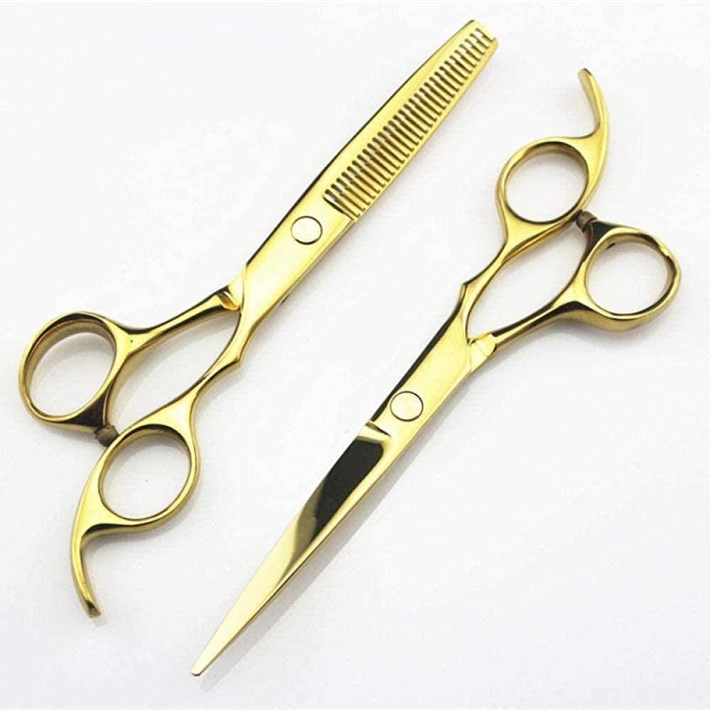 Professional 6 Inch Barber Scissors Set - Hairdressing Shears with Thinning & Flat Scissors for Precision Hair Cutting | Salon, Home Use & Styling Tools
