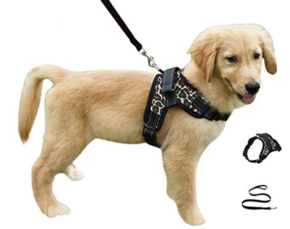 **Heavy Duty Dog Harness & Leash Set - Adjustable No-Pull Reflective Vest with Handle for Small, Medium & Large Dogs - Perfect for Training, Walking & Outdoor Adventures**