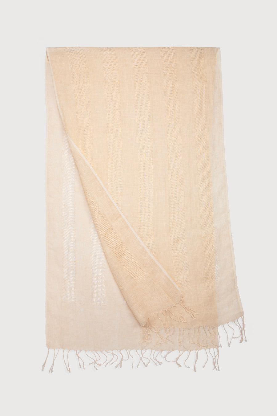 Linen Weave Fringe Scarf - Lightweight Summer Shawl for Women, Boho Fashion Accessory - Perfect for Beach, Travel and Casual Outfits