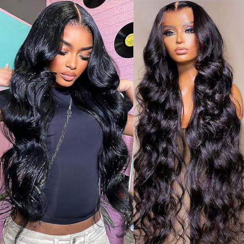 13×6 Natural Black Wig
