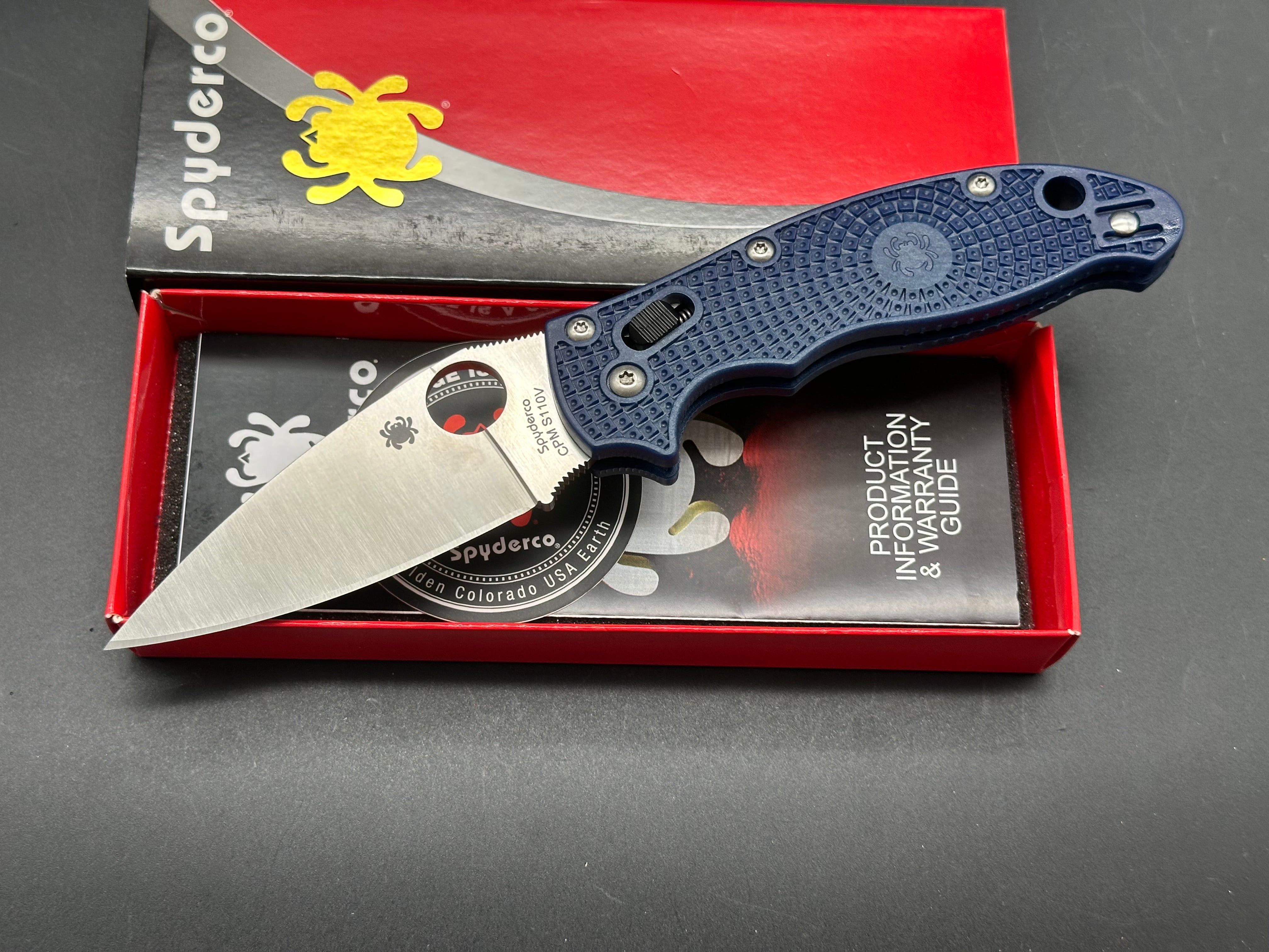 Spyderco Manix 2 Lightweight Folding Knife - 3.37