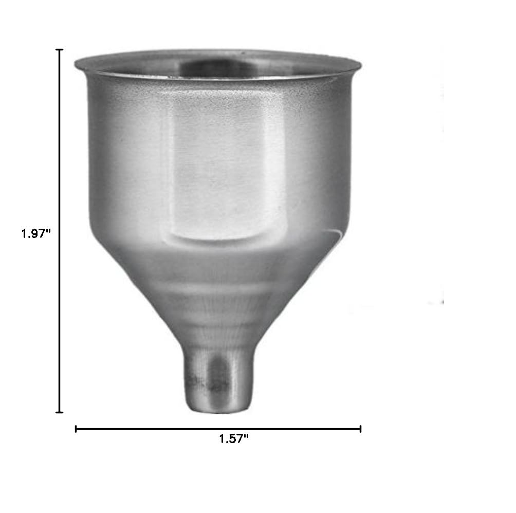 Premium Stainless Steel Kitchen Funnel - Wide Mouth Canning Funnel with Filter for Liquid Transfer - Essential Cooking & Baking Tool for Home, Restaurant & DIY Projects