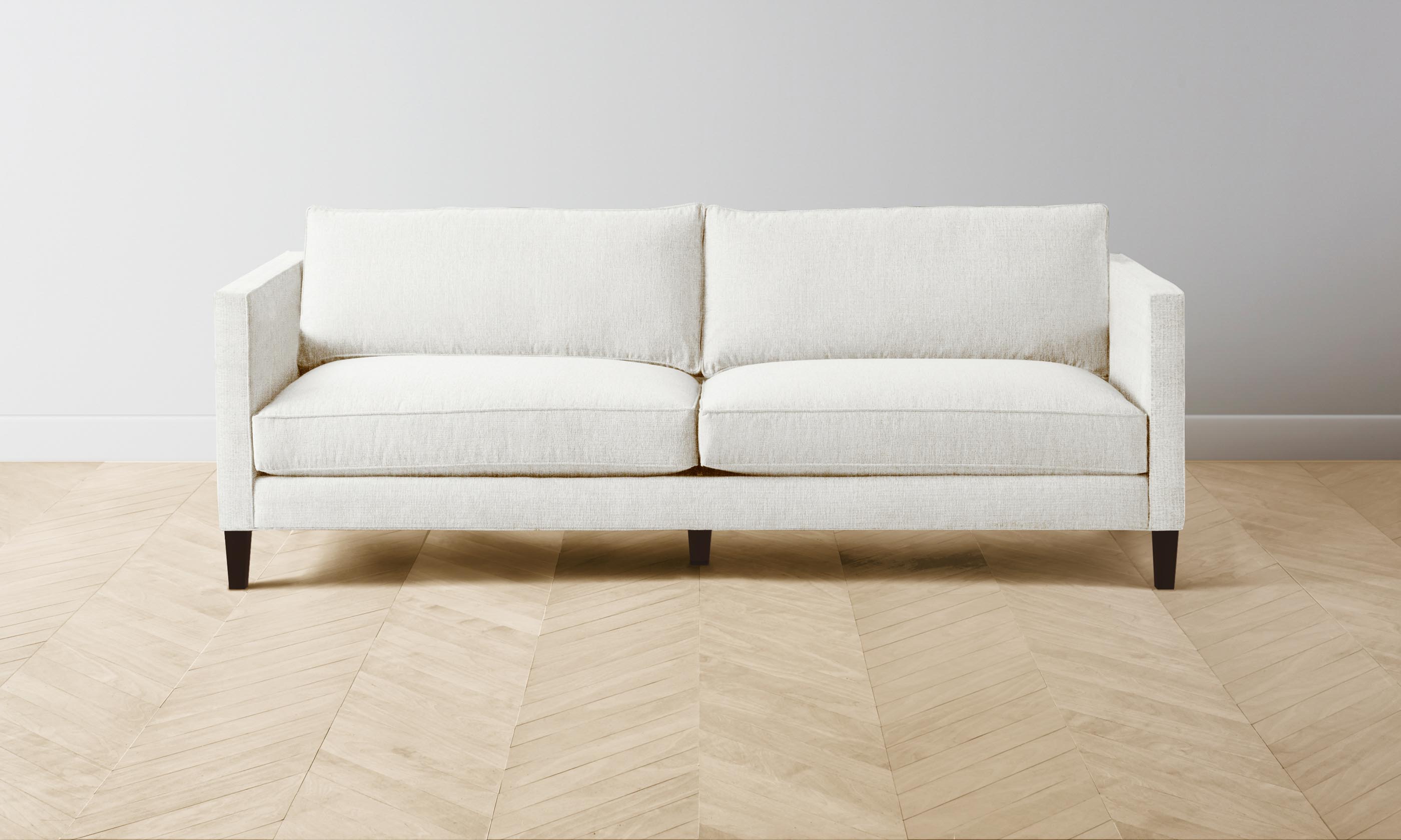 Crosby Performance Tweed Sofa in Salt Color – Stylish and Durable for Living Room, Lounge, or Office