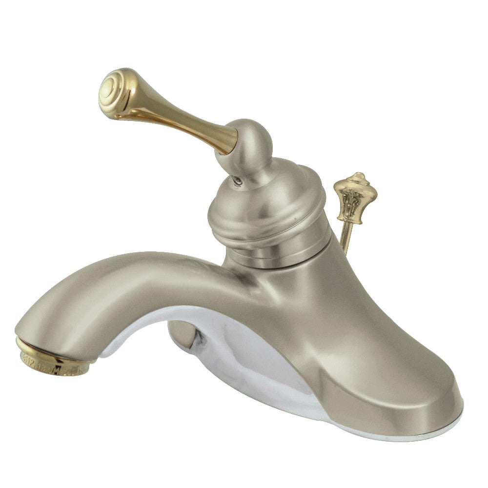 Kingston Brass KB3549BL 4-Inch Centerset Bathroom Faucet - Modern Matte Black Finish for Vanity Sinks, Perfect for Bathroom Remodeling and Home Upgrades