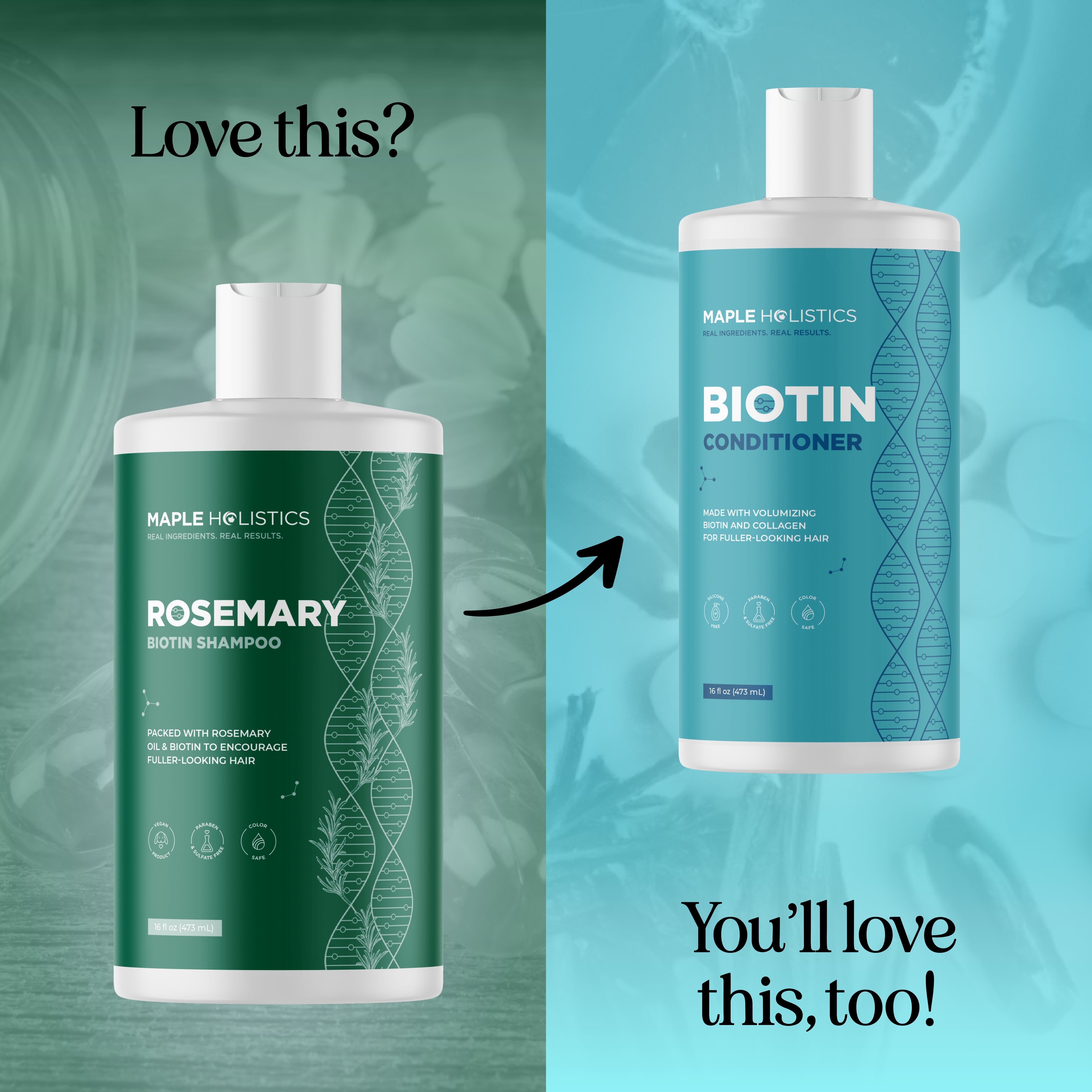 Rosemary Biotin Shampoo for Hair Growth & Thickness - Natural Volumizing Shampoo with Biotin & Rosemary Oil for Stronger, Healthier Hair - Perfect for Daily Hair Care Routine