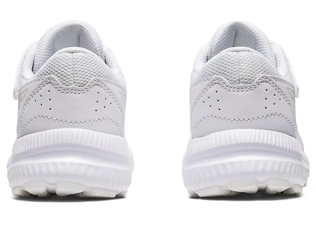 ASICS Kids' CONTEND 8 PS Running Shoes - White/White | Lightweight Athletic Sneakers for Boys & Girls | Perfect for School, Sports & Daily Activities