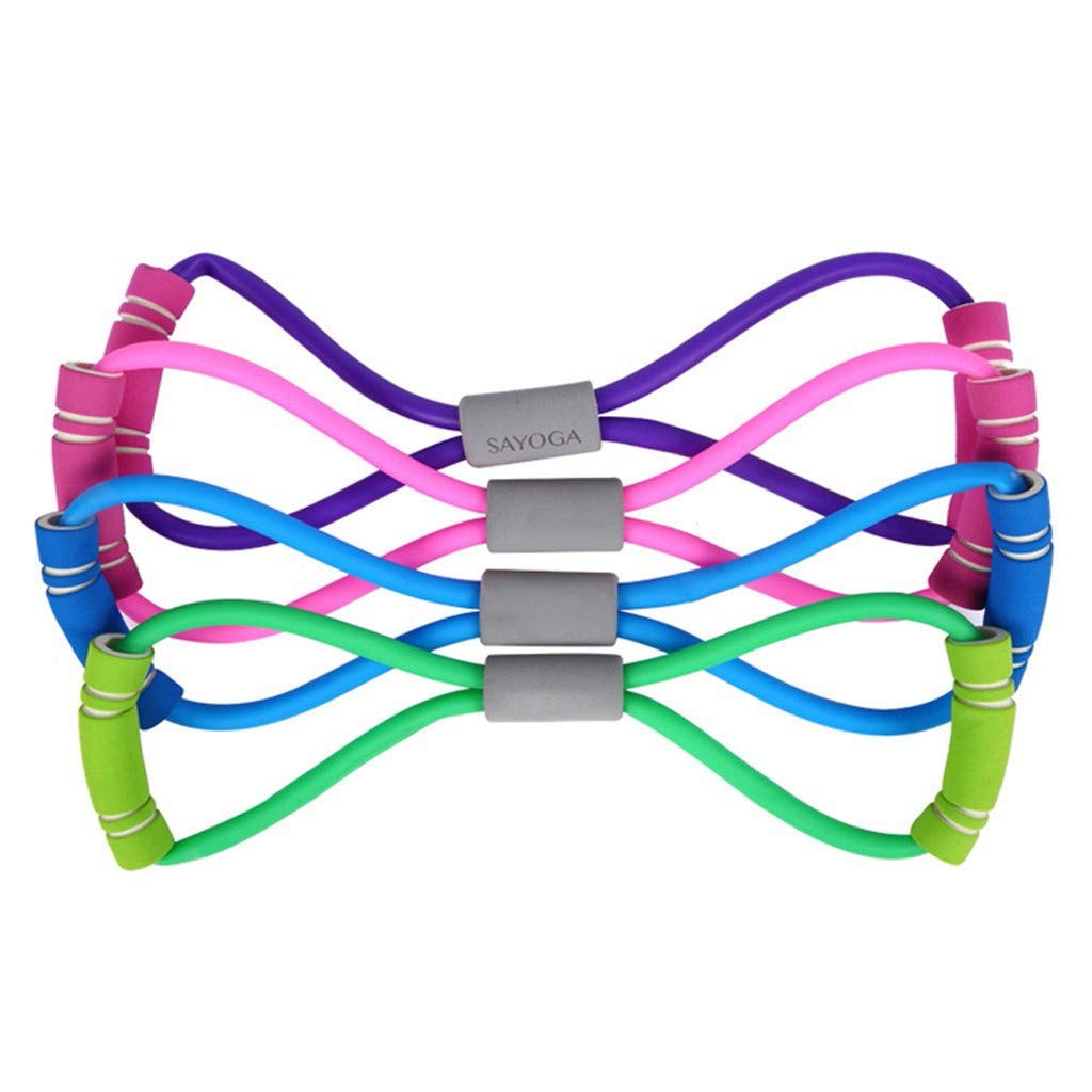 Figure 8 Resistance Band - Premium Arm & Chest Workout Bands for Women - Yoga, Gym & Home Fitness Equipment - Muscle Training & Strength Exercise Elastic Tubing - Perfect for Toning Arms, Shoulders & Back