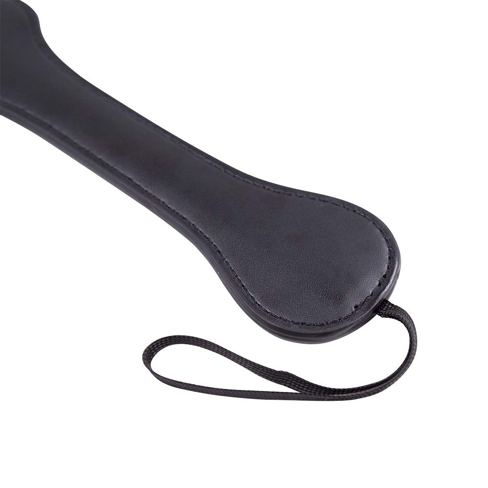 Leather Spanking Paddle with Rivets - BDSM Bondage Toy for Couples, Adult SM Spank Tool for Sensual Play & Role Play - Perfect for Bedroom Fun & Erotic Games (Silver)