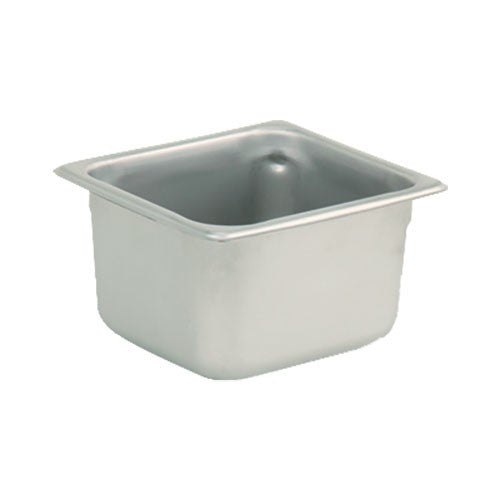 859263 Commercial Grade 1/6 Size Solid Steam Table Pan - 2.5 Inch Deep Stainless Steel Food Pan for Buffet Catering & Restaurant Kitchen Use