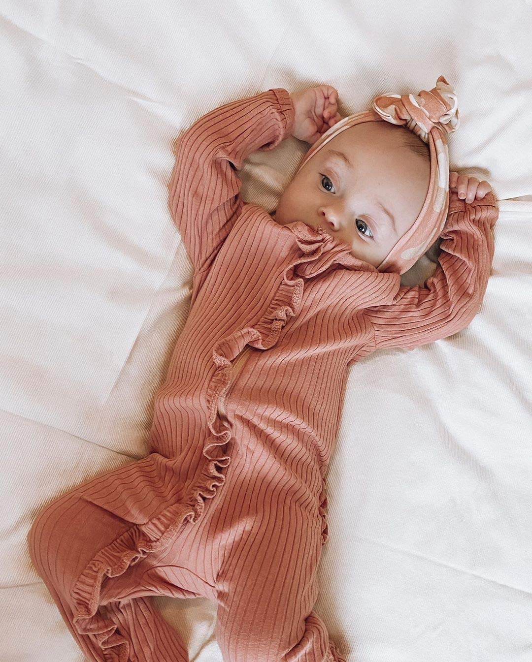 Adorable Newborn Baby Girl & Boy Footie Romper - Soft One-Piece Jumpsuit Sleeper for Infants 0-24 Months | Perfect for Playtime, Naptime & Photo Shoots