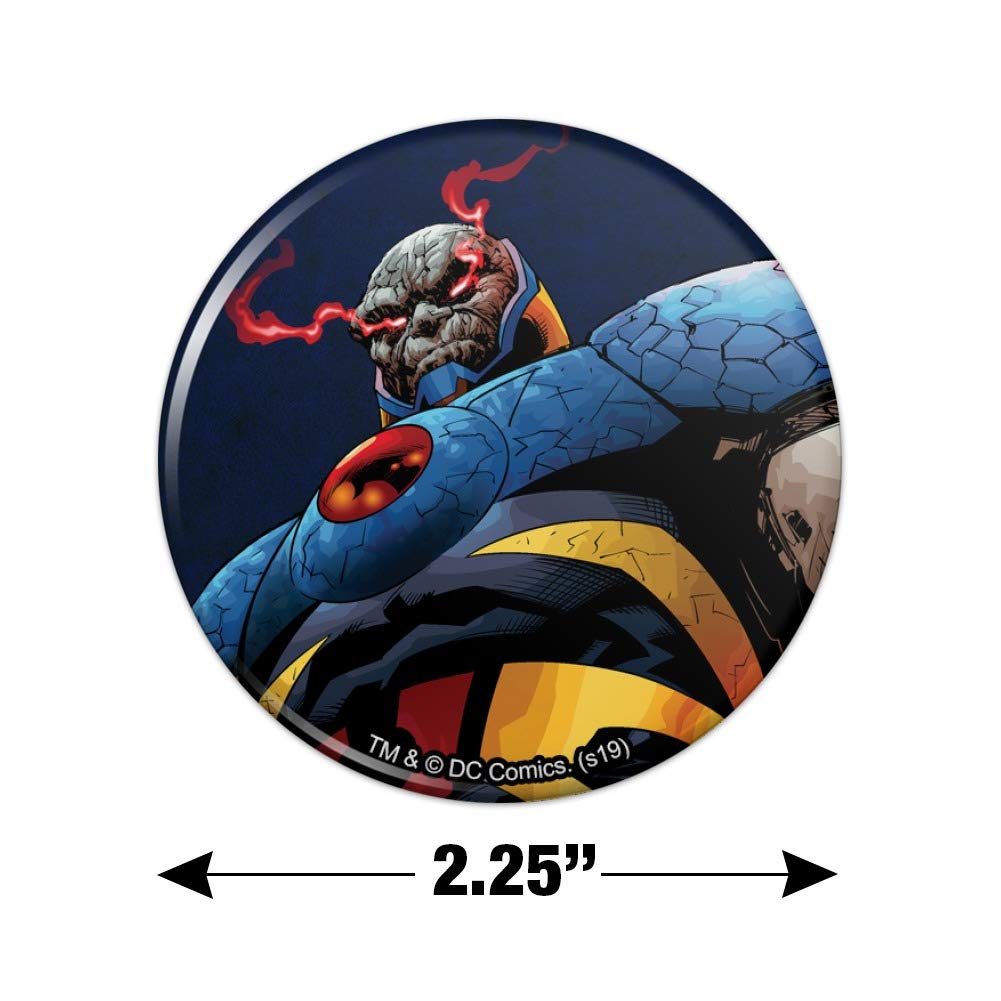 Superman vs Darkseid Character Fridge Magnet - Strong Kitchen Refrigerator Locker Button Magnet for Home, Office & Dorm Decor - Perfect for Superhero Fans & Collectors