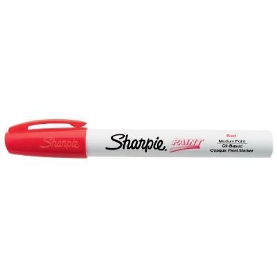 6 Pack Oil-Based Paint Markers - Medium Red for Artists, DIY & Craft Projects - Vibrant, Permanent & Waterproof Markers for Canvas, Wood, Metal & Glass