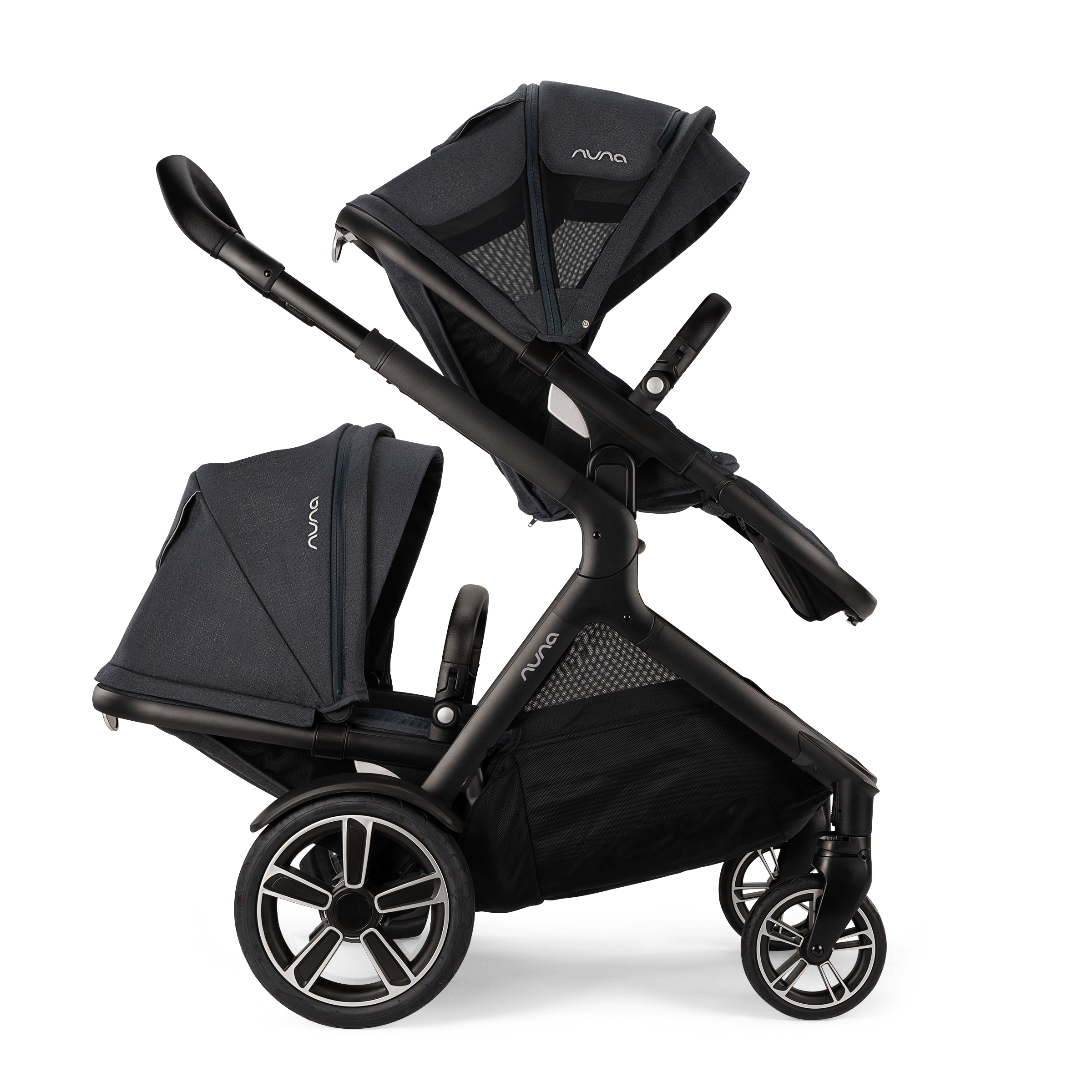 Nuna Demi Grow Convertible Stroller Second Seat - Lightweight & Adjustable Baby Stroller for Twins or Siblings | Perfect for Shopping, Travel & Daily Walks